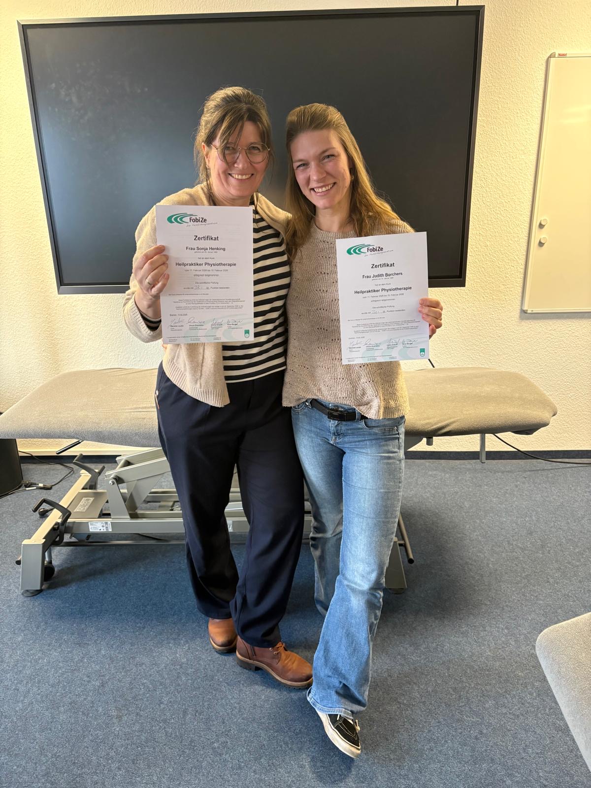 Heilpraktiker Physiotherapie Sonja Henking und Judith Borchers
